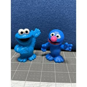 Sesame Street Workshop Grover Cookie Monster Figures 3" Hasbro 2013